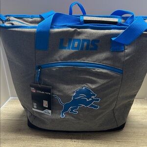 Gray and Blue Lions Cooler Tote